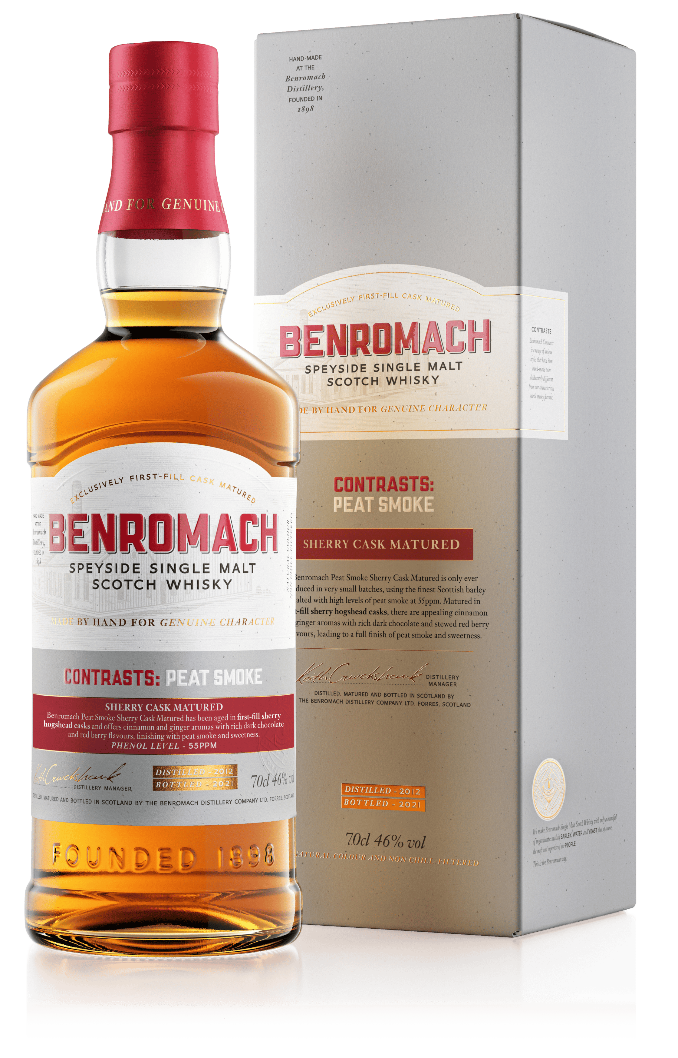 Benromach Contrasts: Peat Smoke Sherry Cask Matured - Benromach